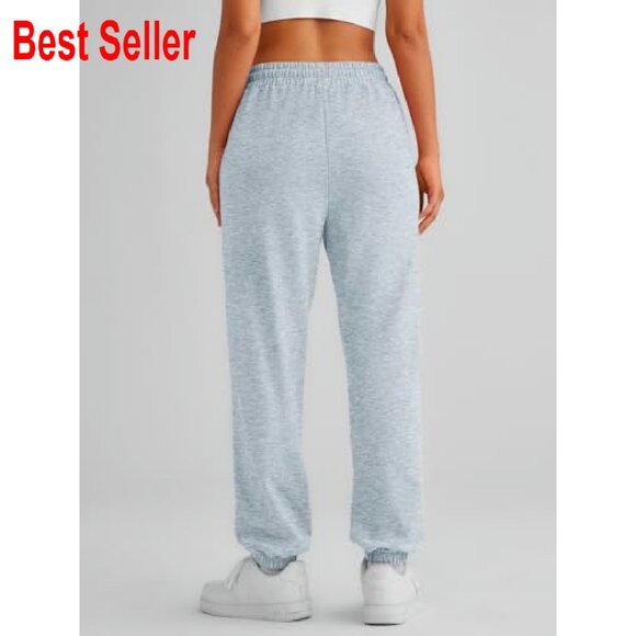 Women's Athletic Joggers Lounge Pants Cinch Bottom Comfortable Sweatpants - Picture 6 of 8